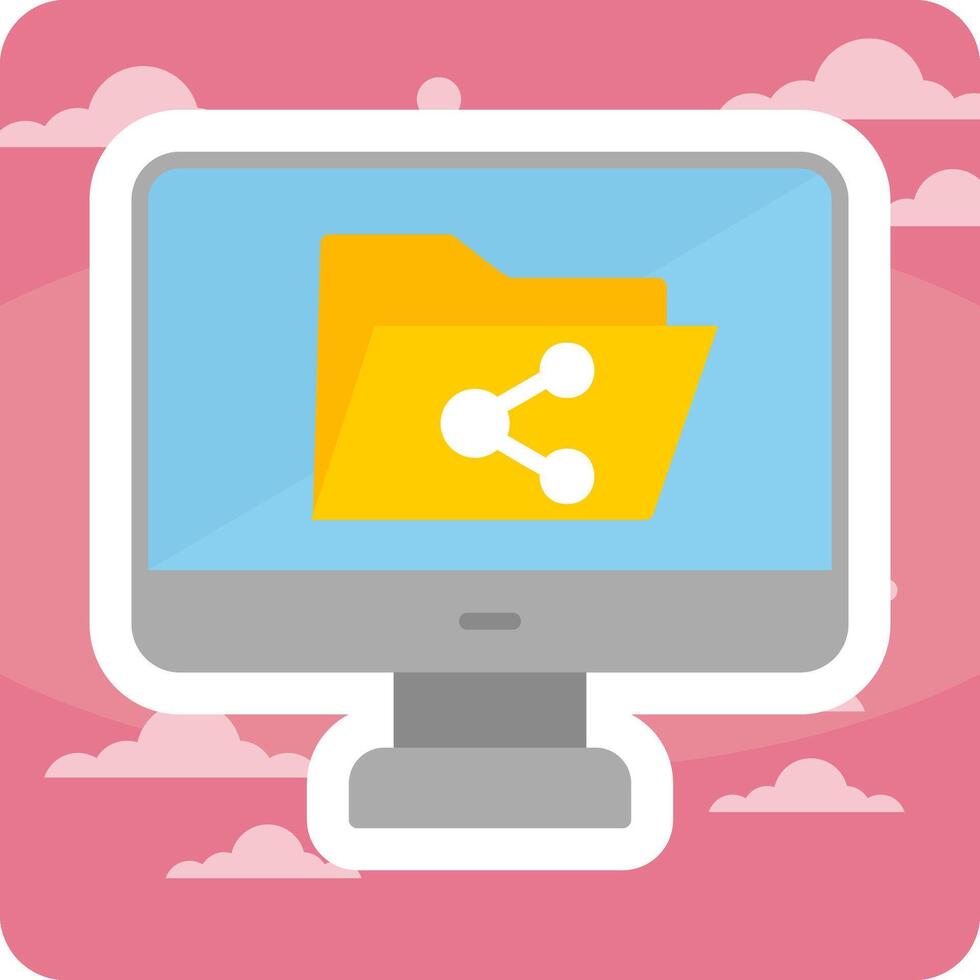 File Sharing Vector Icon