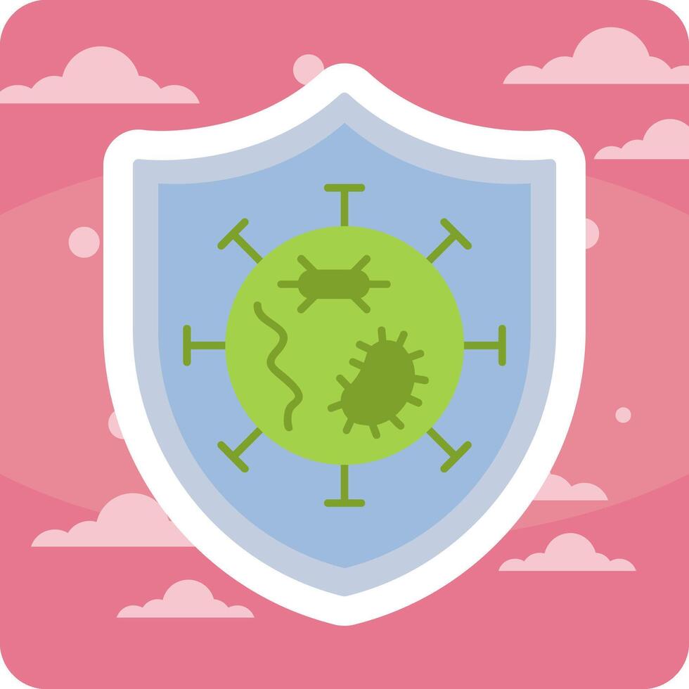 Germs Protected Vector Icon