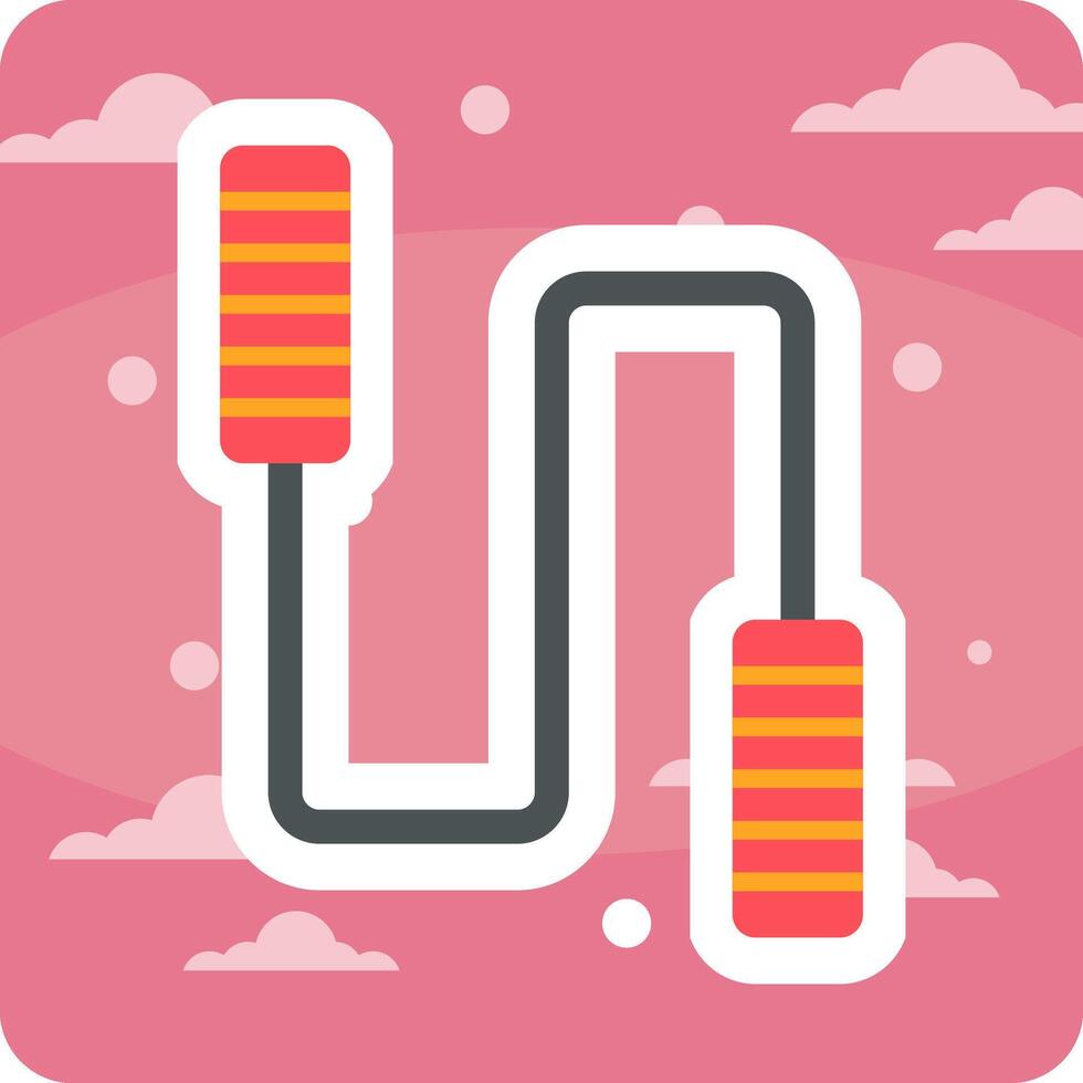 Jumping Rope Vector Icon