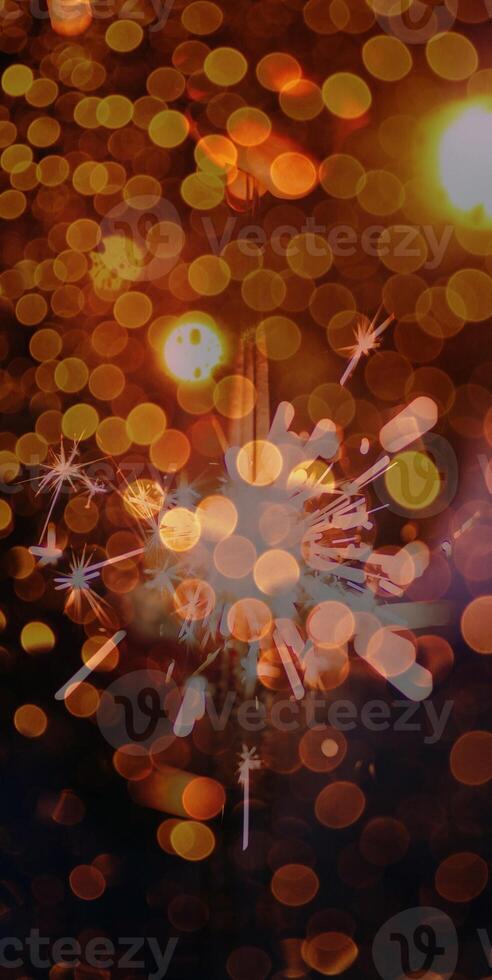 Abstract background pattern, presentation cover illustration, geometric texture with sparkles and fireworks close view photo