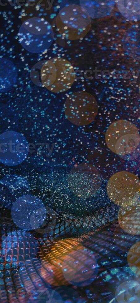 Abstract background pattern, presentation cover illustration, geometric texture with sparkles and fireworks close view photo