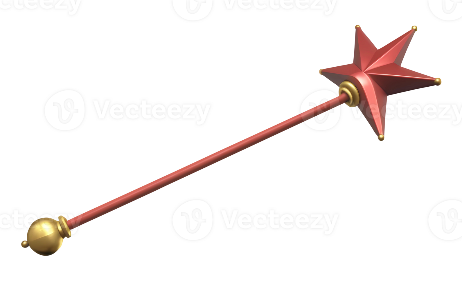 AI generated 3D Rendering Magic Wand png