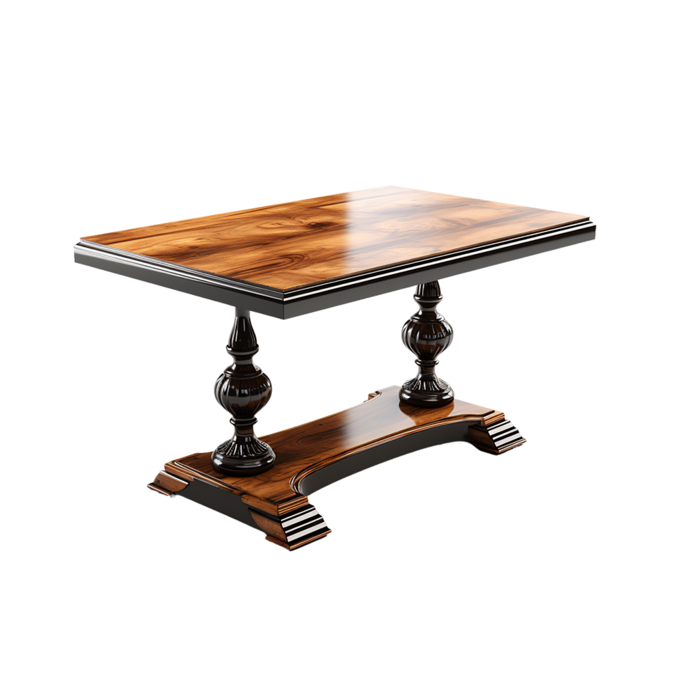 AI generated Table Png, Dining Table, Table With Transparent Background png