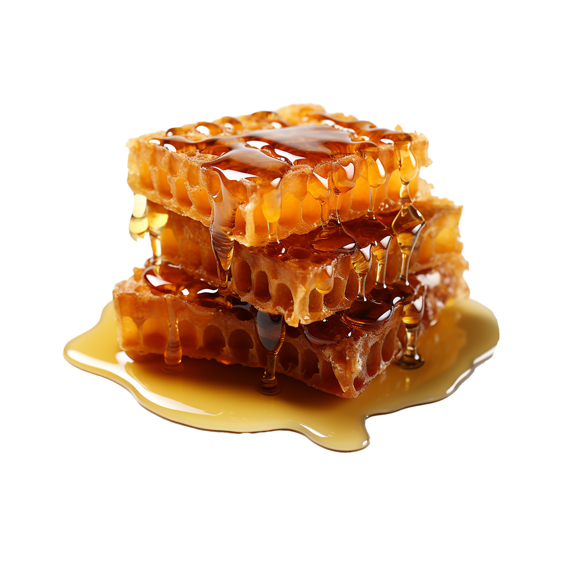 AI generated Honeycomb, Honeycomb Png, Honeycomb With Transparent