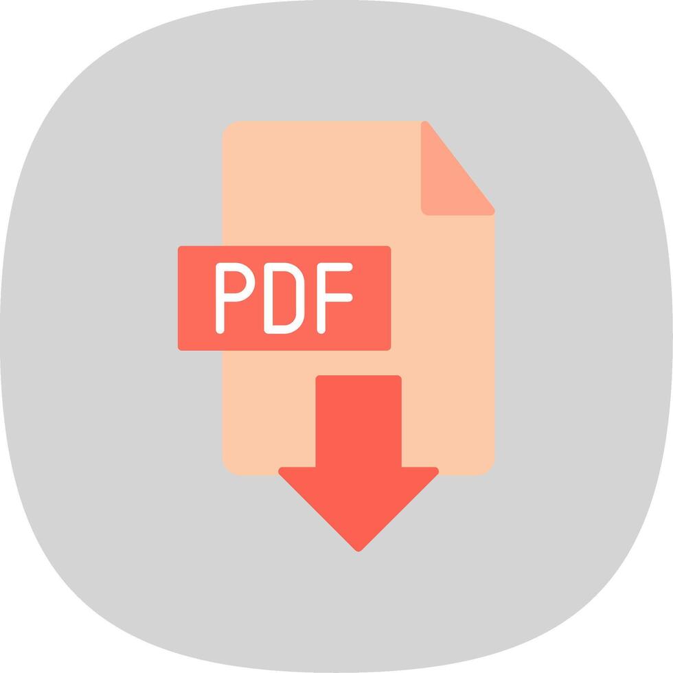 Download PDF Flat Curve Icon vector