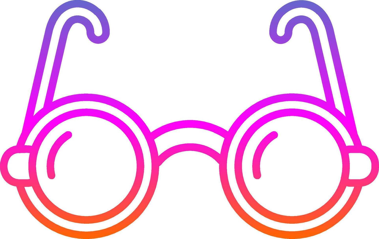 Eyeglasses Line Gradient Icon vector