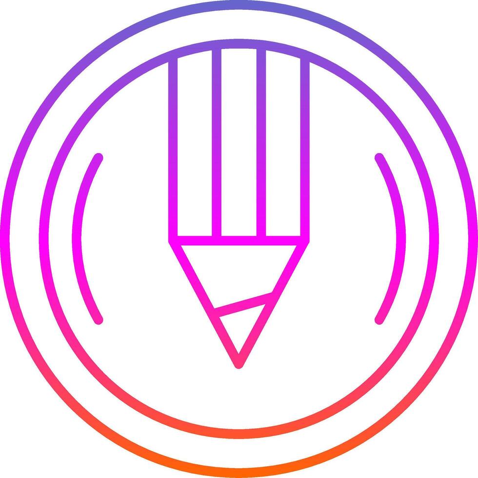 Compose Line Gradient Icon vector