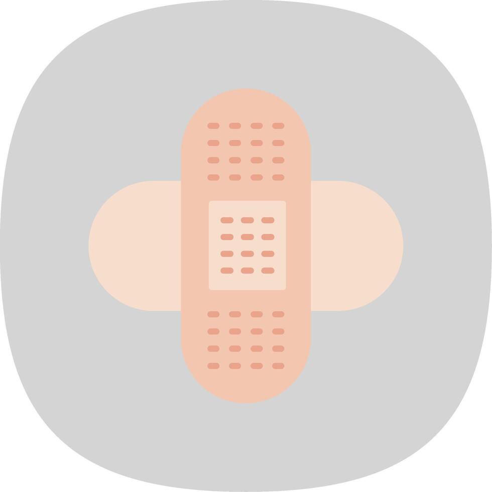 Bandages Flat Curve Icon vector