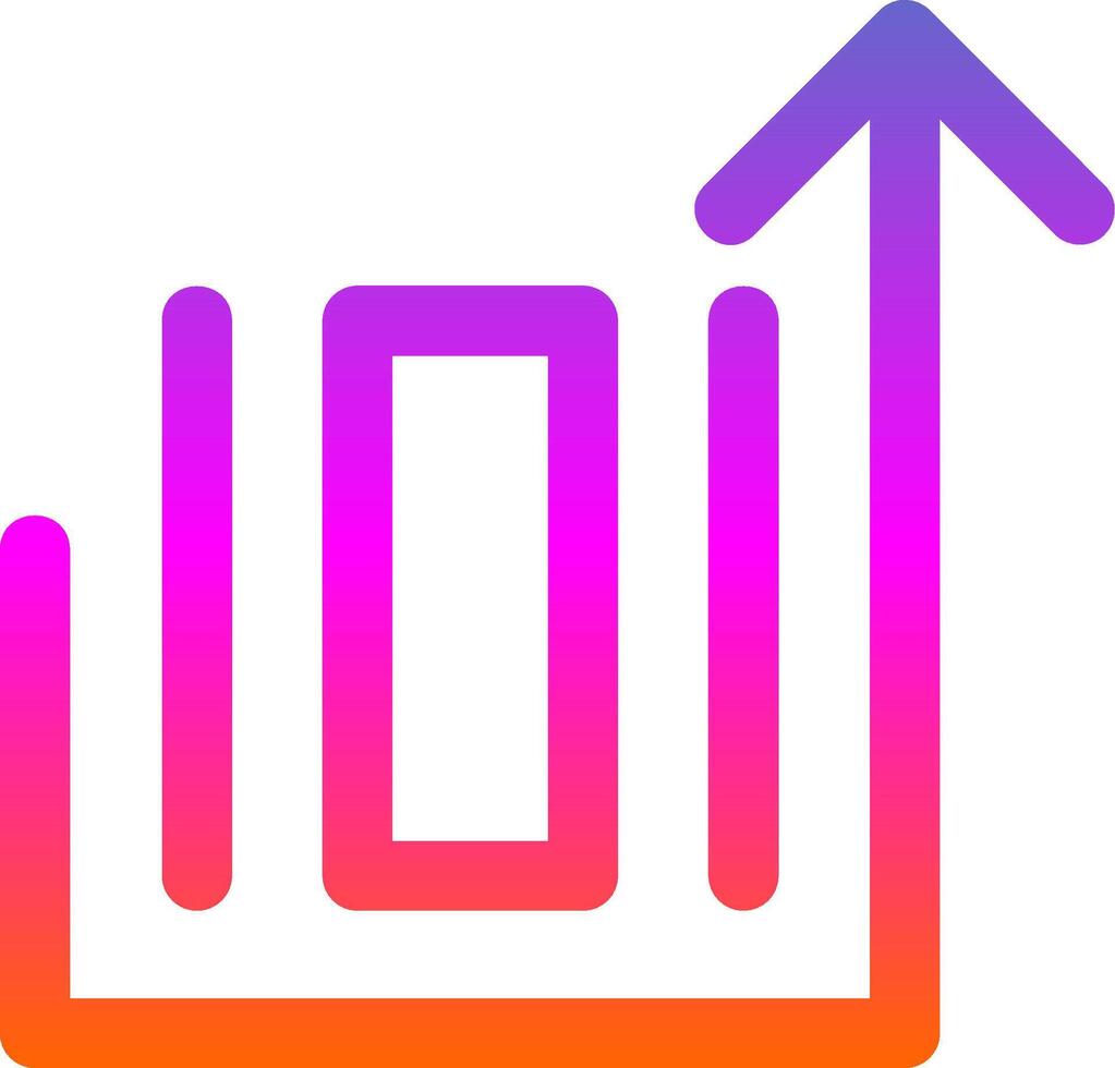 Deploy object Line Gradient Icon vector