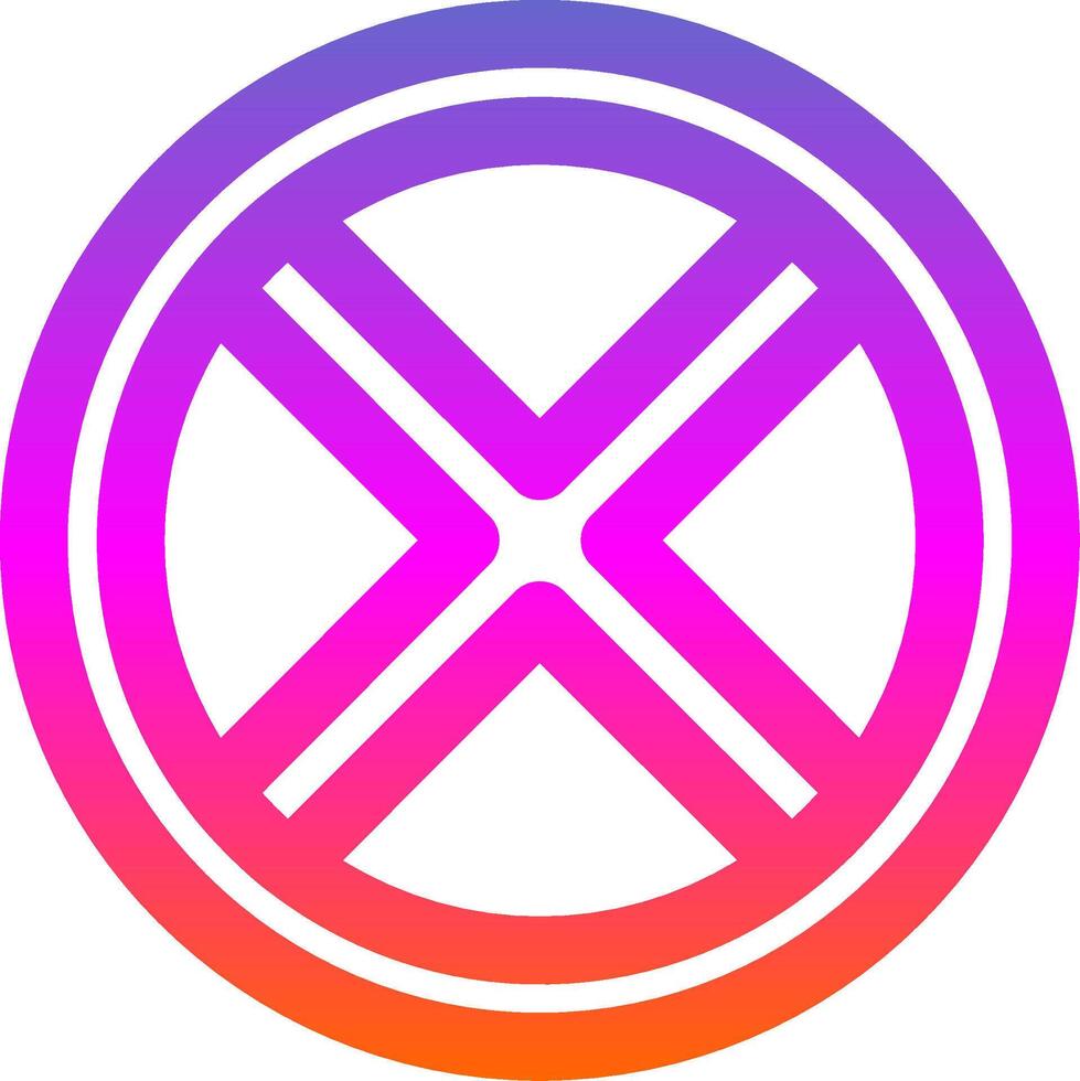 Block 2 Line Gradient Icon vector