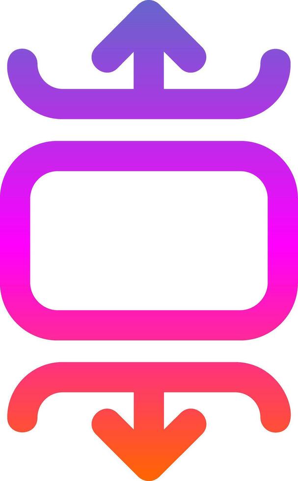 Carousel vertical Line Gradient Icon vector