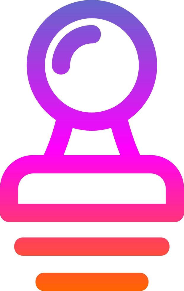 Stamp Line Gradient Icon vector