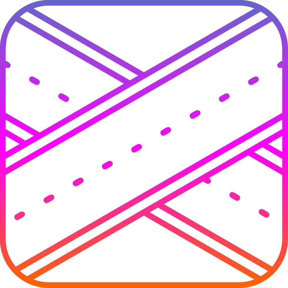 Overpass Line Gradient Icon vector