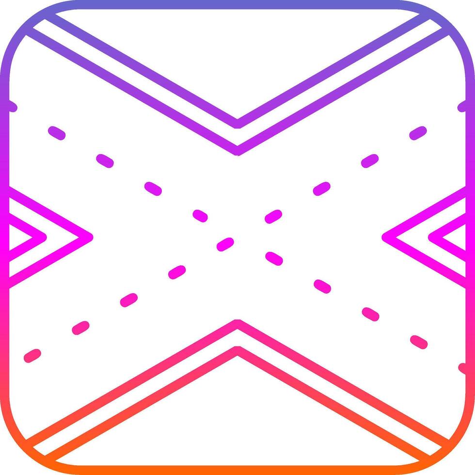 Runway Line Gradient Icon vector