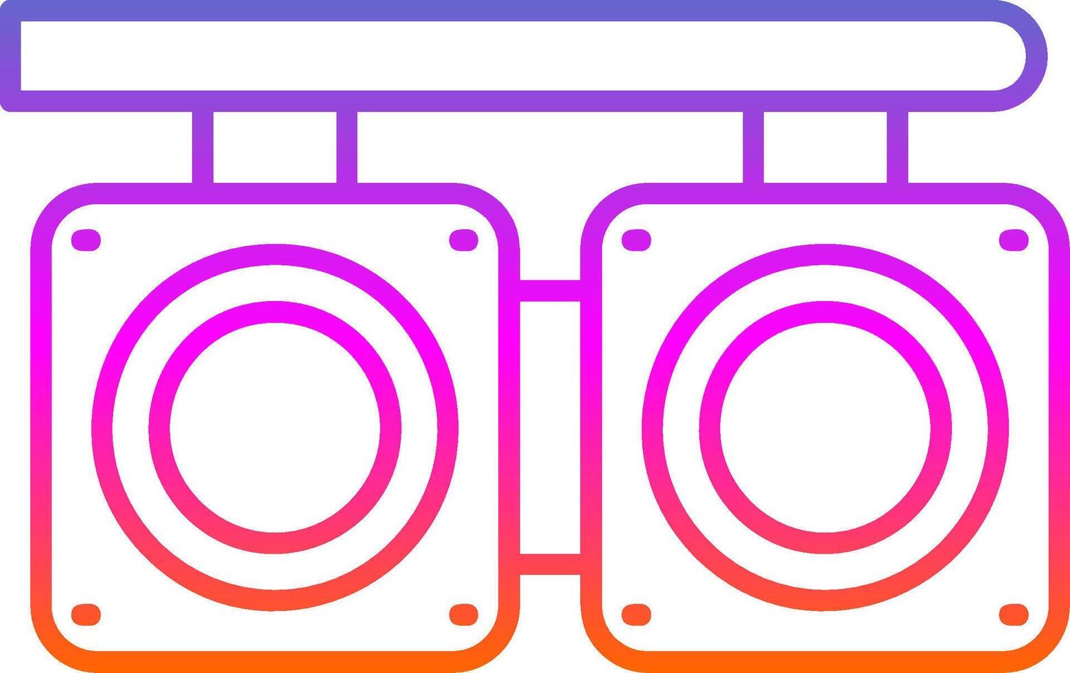 Crossing Line Gradient Icon vector