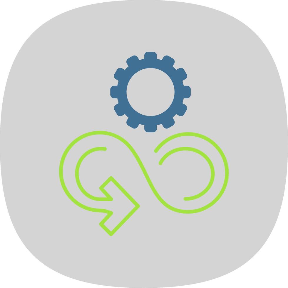Responsible Consumption Flat Curve Icon vector