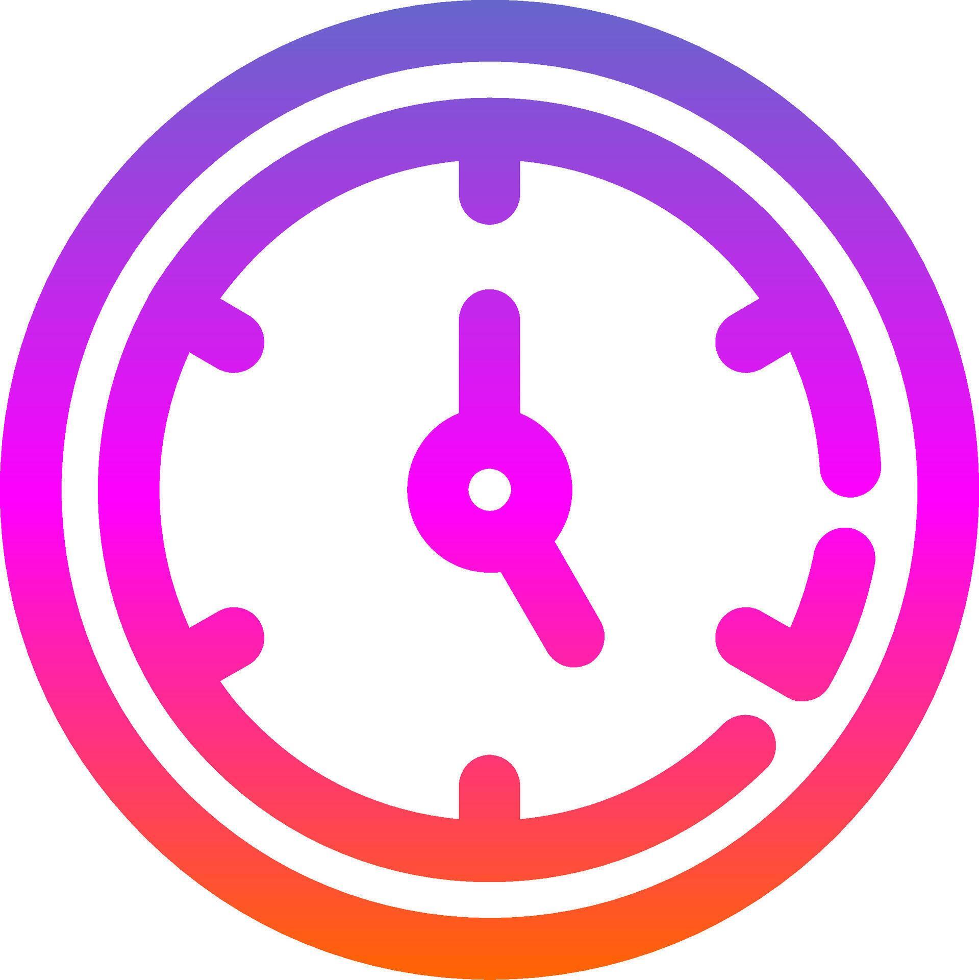Timer Line Gradient Icon 39231849 Vector Art at Vecteezy