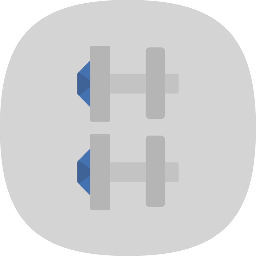 Cuff Links Flat Curve Icon vector