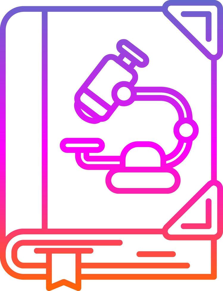 Biology Line Gradient Icon vector