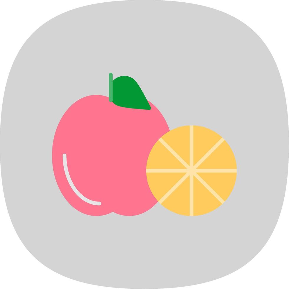 Healthy Eating Flat Curve Icon vector