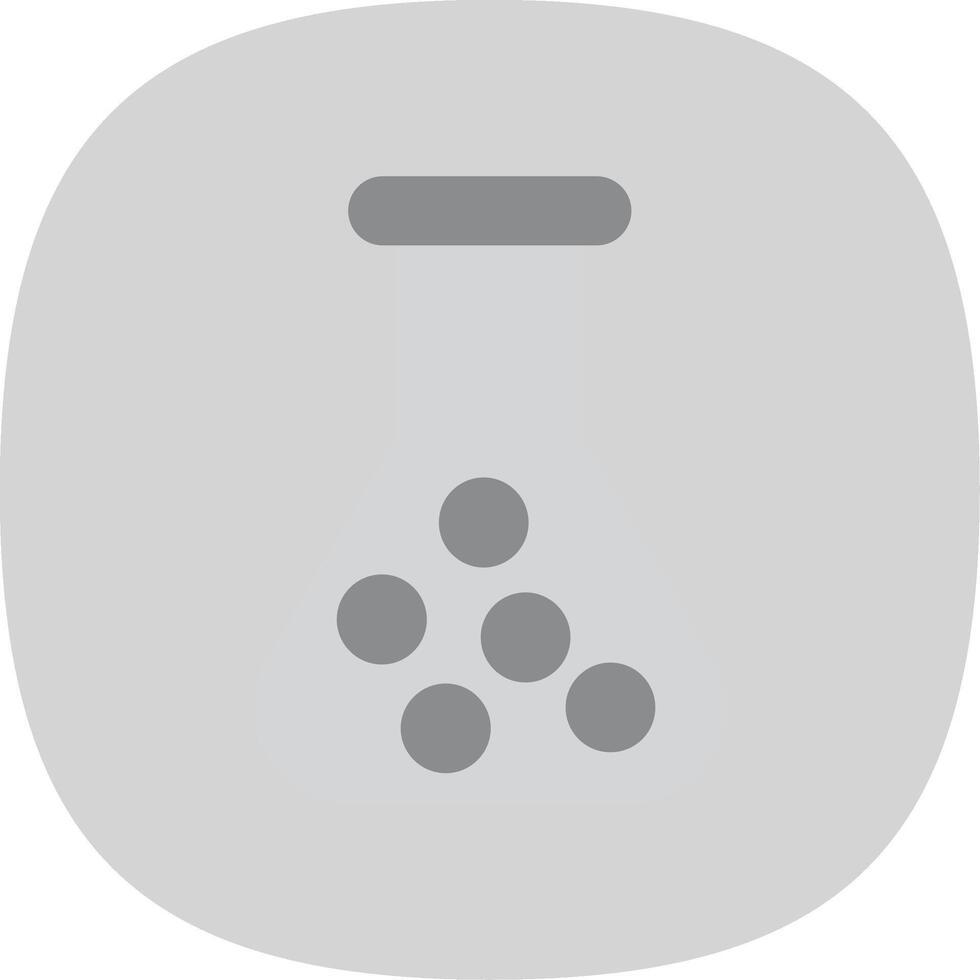 Flask Flat Curve Icon vector