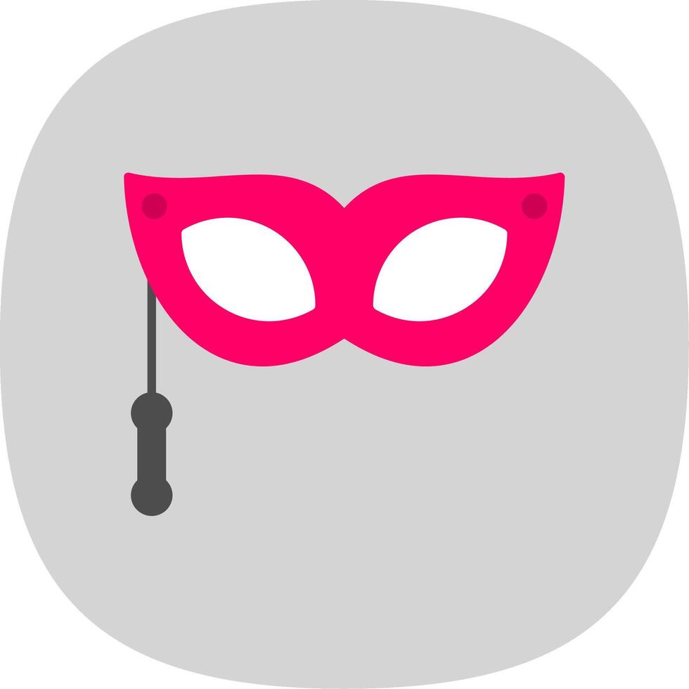 Eye Mask Flat Curve Icon vector