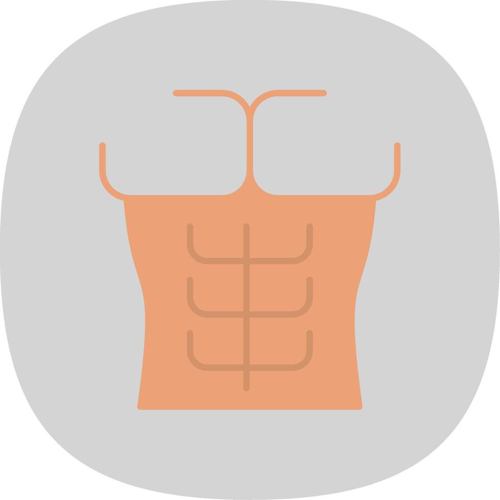 Six Pack Flat Curve Icon vector