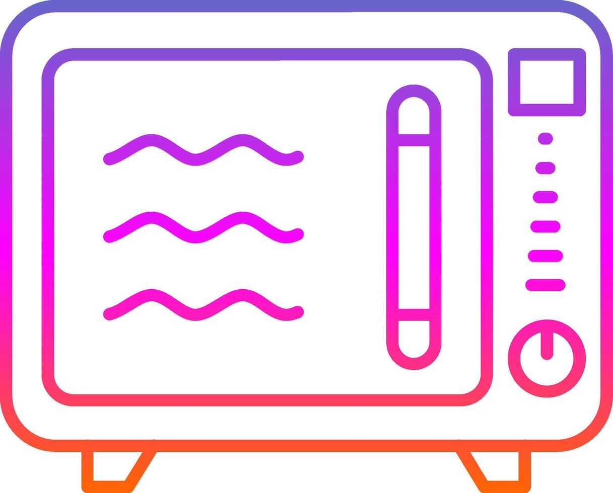 Oven Line Gradient Icon vector