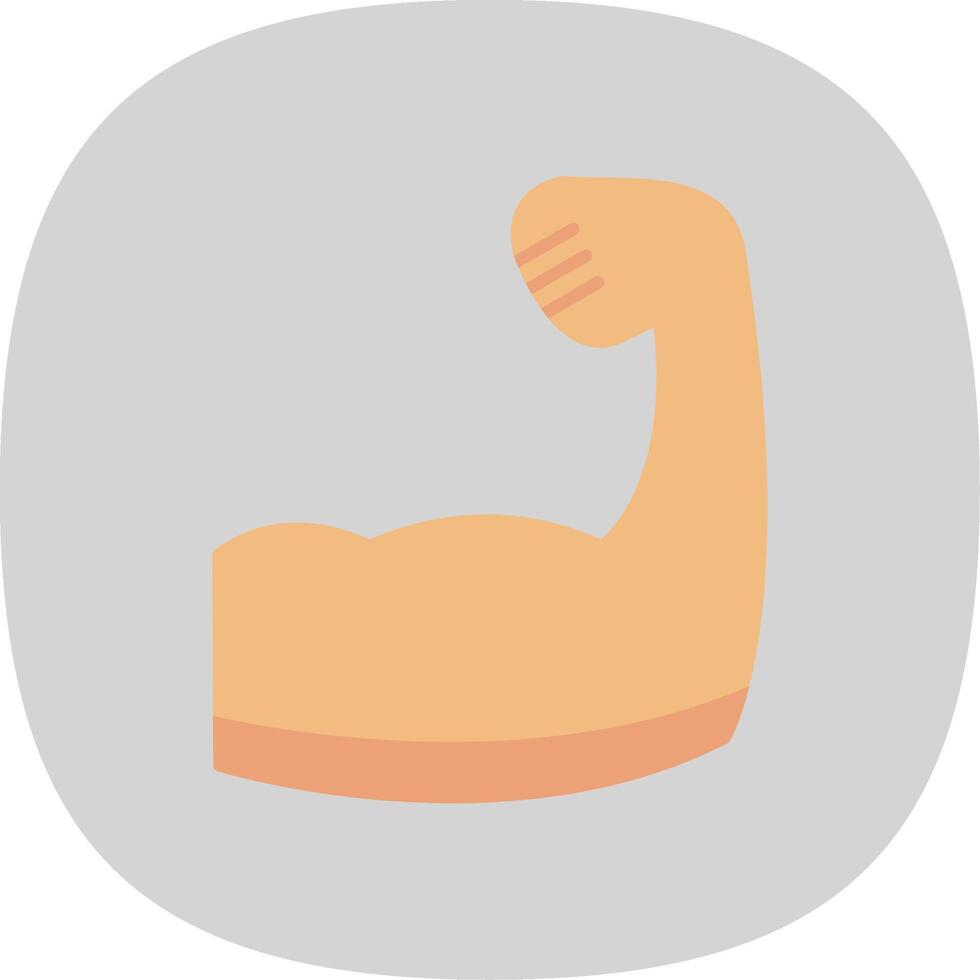 Brawn Flat Curve Icon vector