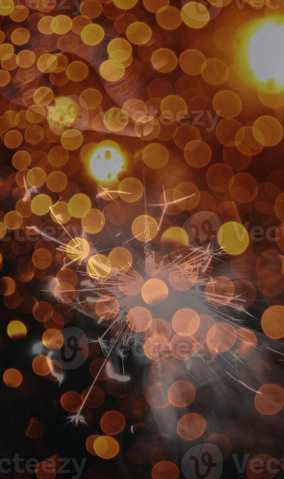Abstract background pattern, presentation cover illustration, geometric texture with sparkles and fireworks close view photo