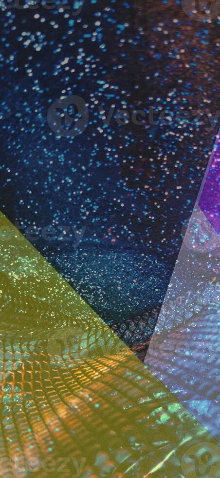 Abstract background pattern, presentation cover illustration, geometric texture with sparkles and fireworks close view photo