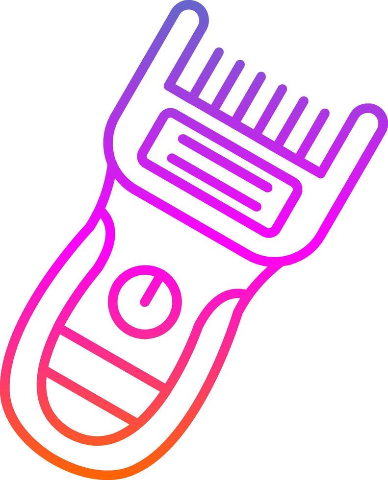 Trimmer Line Gradient Icon vector