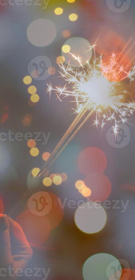 Abstract background pattern, presentation cover illustration, geometric texture with sparkles and fireworks close view photo