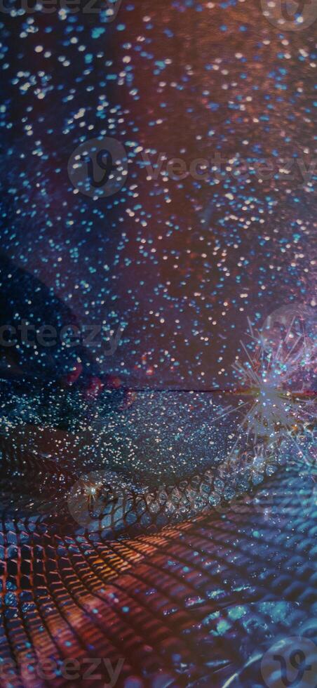 Abstract background pattern, presentation cover illustration, geometric texture with sparkles and fireworks close view photo