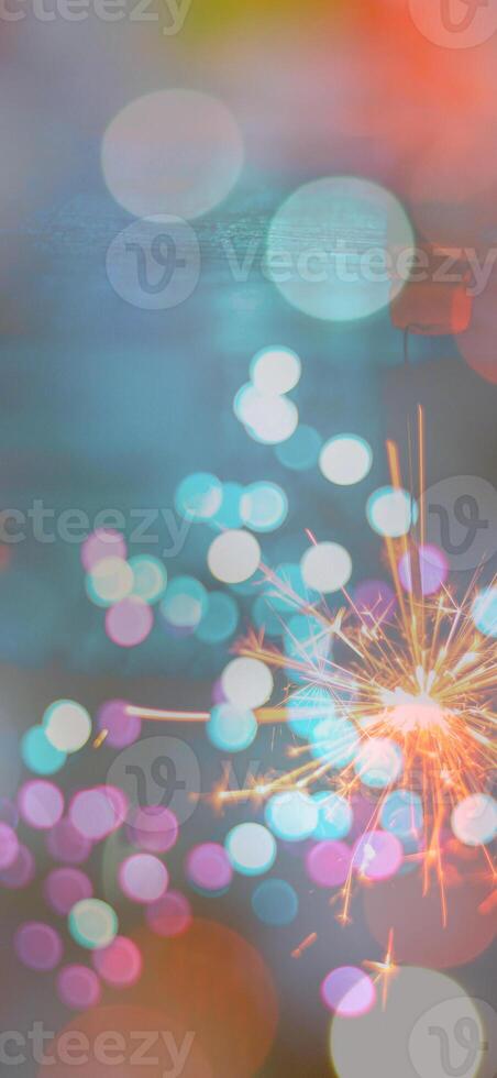 Abstract background pattern, presentation cover illustration, geometric texture with sparkles and fireworks close view photo