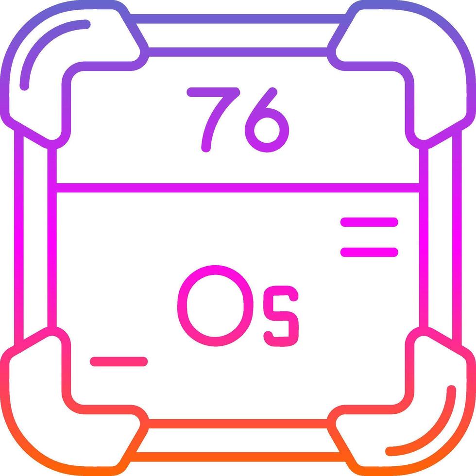 Osmium Line Gradient Icon vector