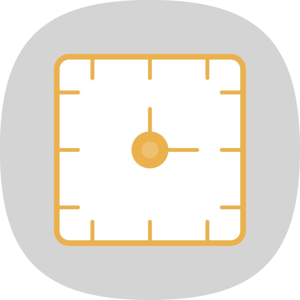 Clock Flat Curve Icon vector