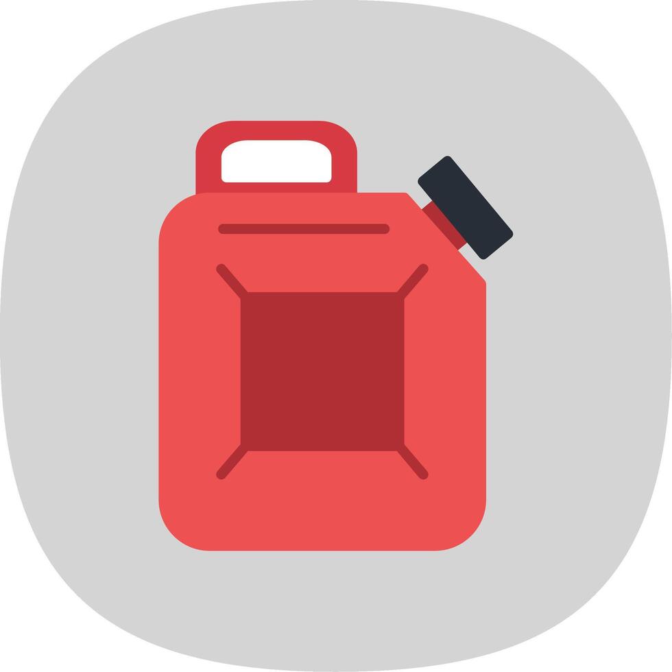 Canister Flat Curve Icon vector