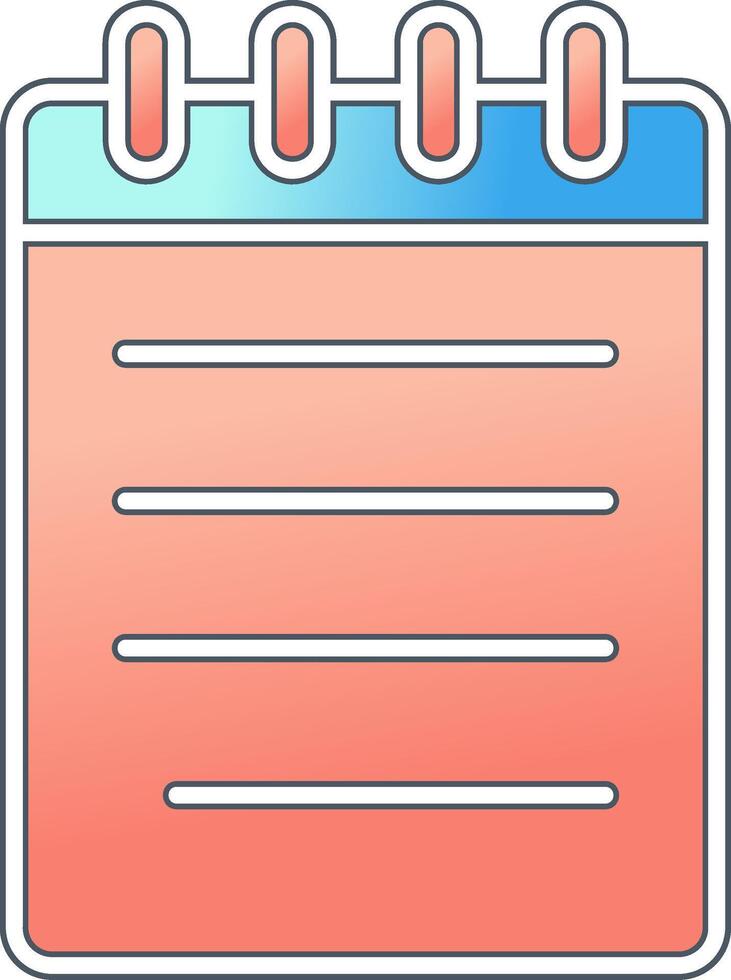 Notebook Vector Icon