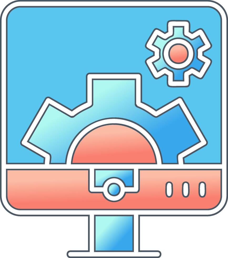 Computer Settings Vector Icon