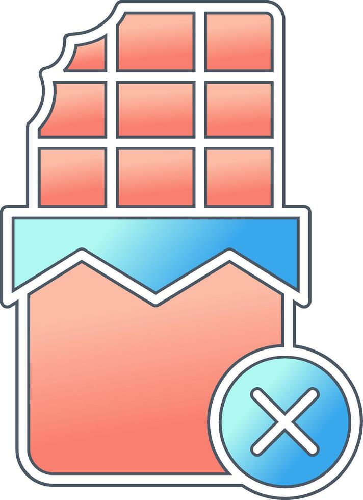 No Chocolate Vector Icon