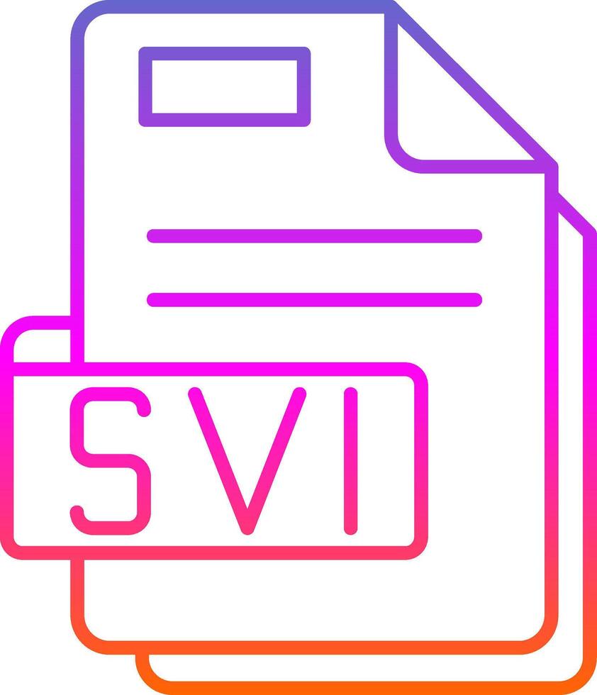 Svi Line Gradient Icon vector