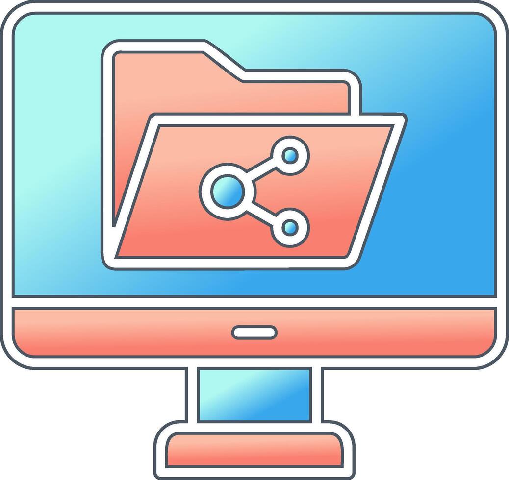 File Sharing Vector Icon