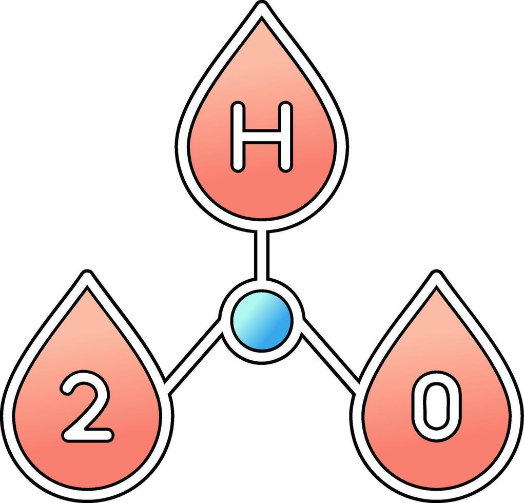 H2o Vector Icon