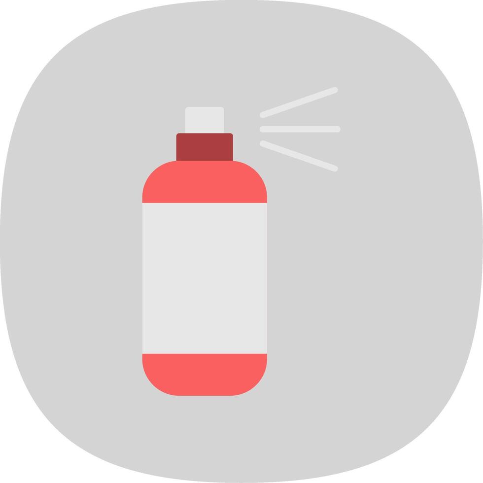 Spray Paint Flat Curve Icon vector