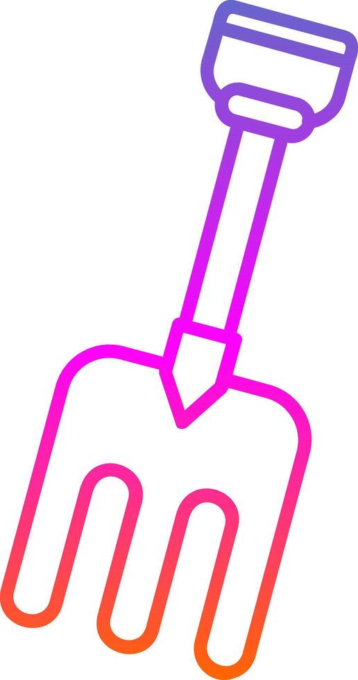 Fork Line Gradient Icon vector
