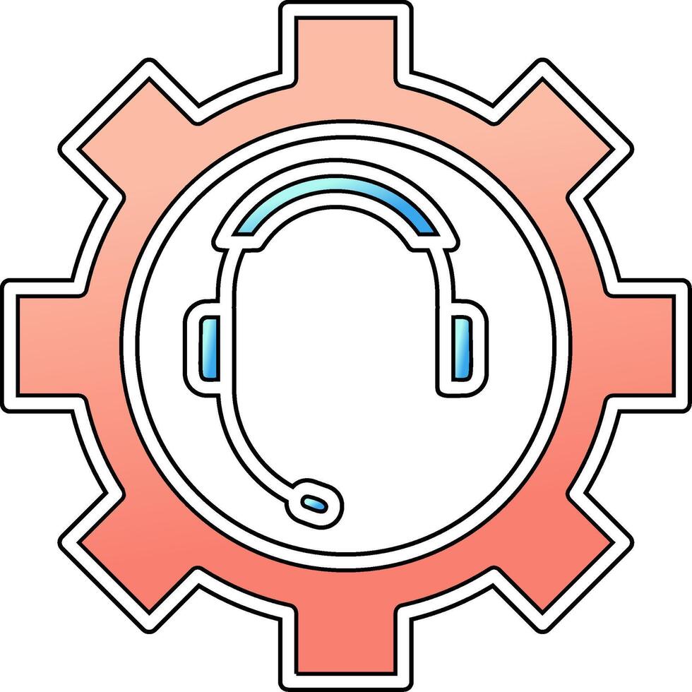 Call Serves setting Vector Icon