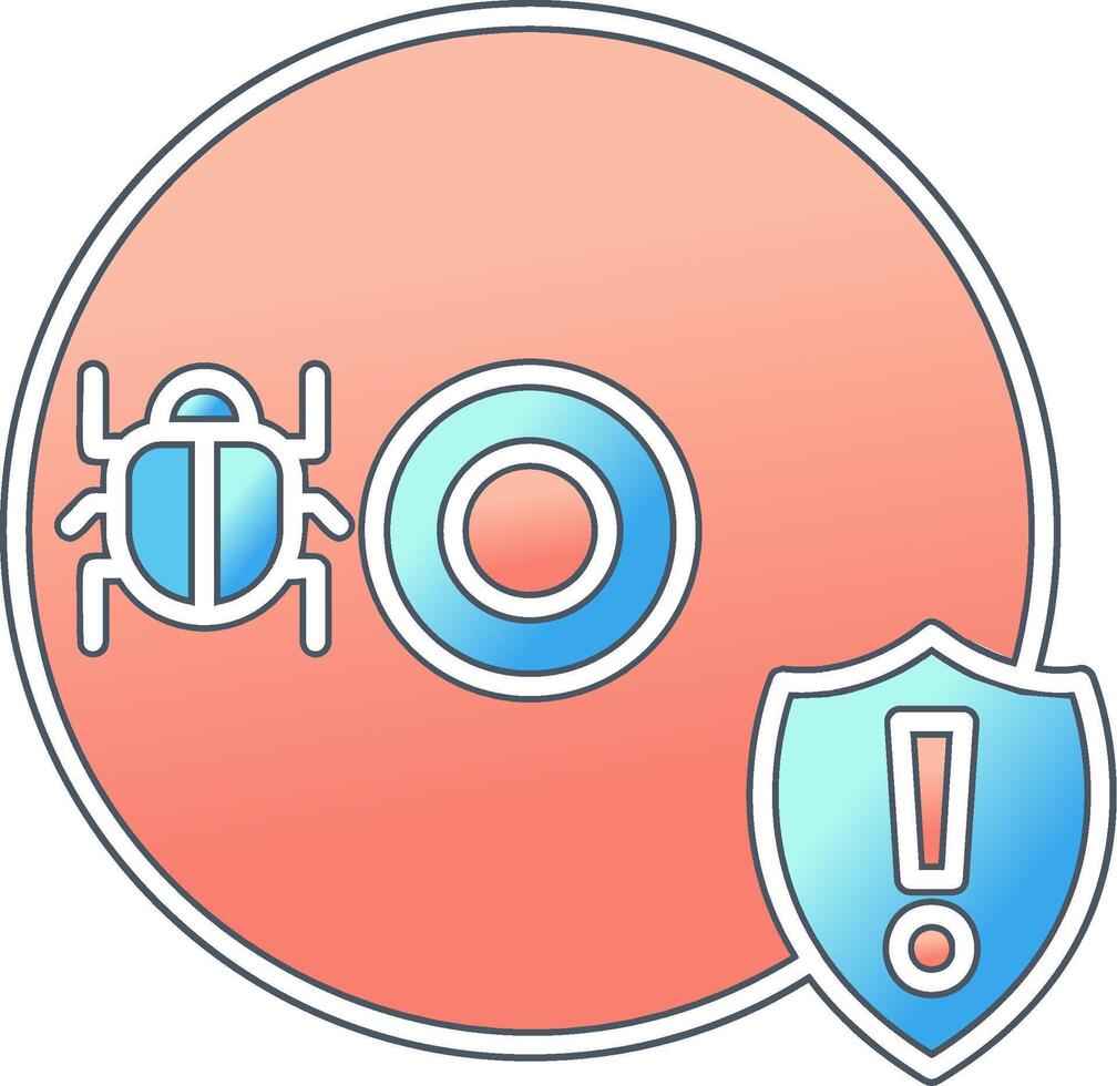 Cd Virus Vector Icon