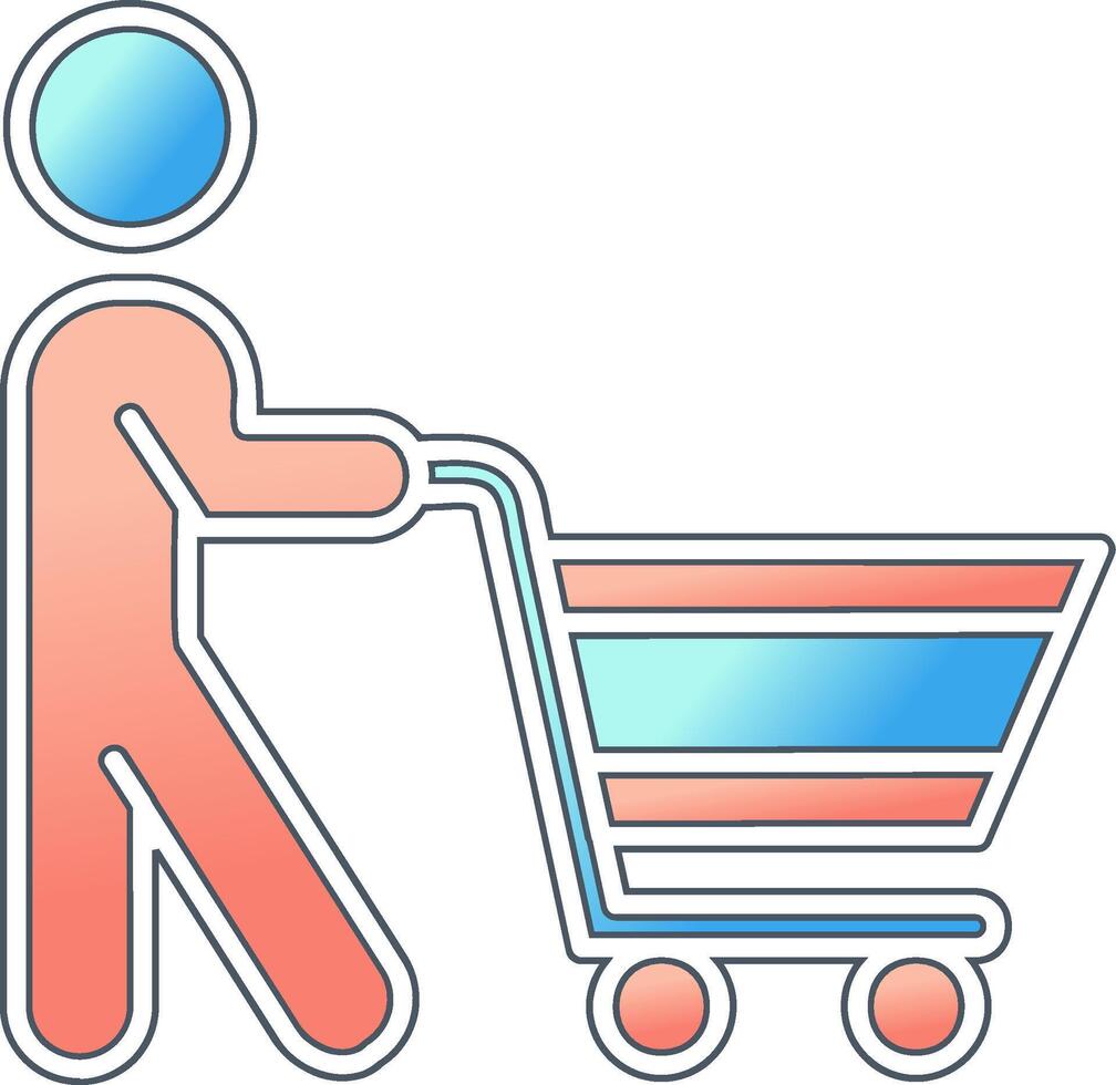 icono de vector de compras