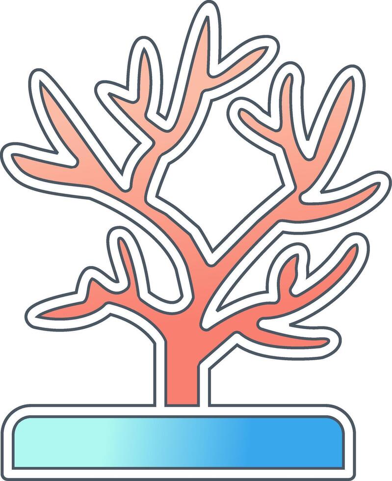 icono de vector de coral